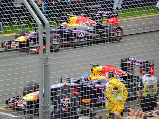 Webber and Vettel, Australian Formula One (F1) GP, Melbourne