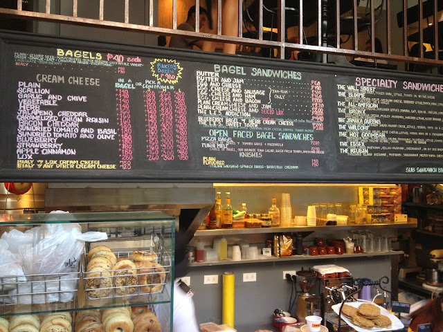 L.E.S. Bagels New York Deli + Bakery Menu Board