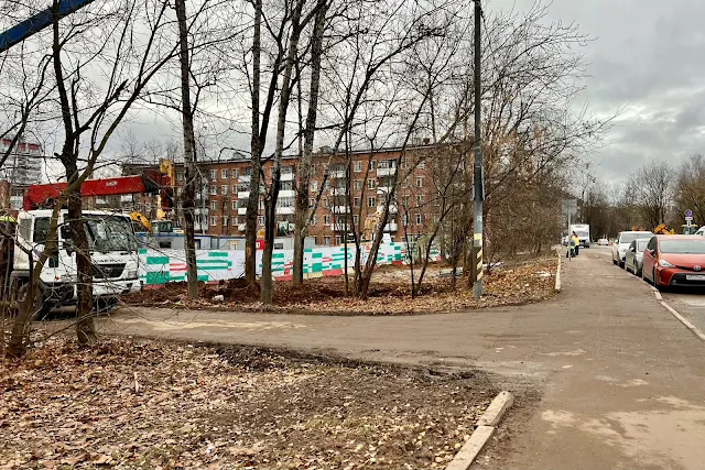 Зеленоград, Заводская улица, строительная площадка жилого дома по программе реновации