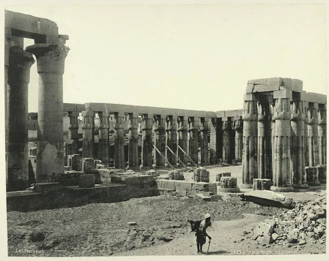 Temple of Karnak Luxor 1870-1875