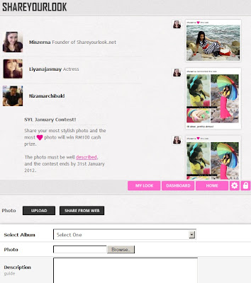 ShareYourLook,Net Laman Perkongsian Fesyen