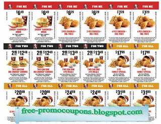 Free Printable Kfc Coupons