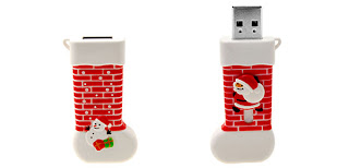 Novelty Santa Claus Christmas Stocking 2GB USB Memory Stick