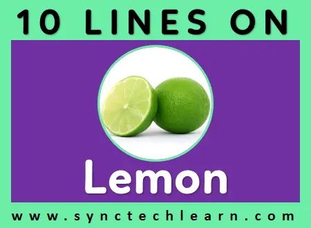 10 lines on lemon in english