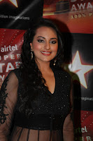 Bollywood and Tollywood hot and sexy acress Sonakshi, Sinha black transplant dress, gorgeous, sizzling, spicy, masala