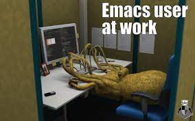 Emacs octopus using a keyboard