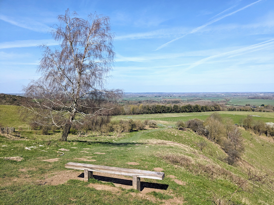 The bench with a view off Shillington footpath 17