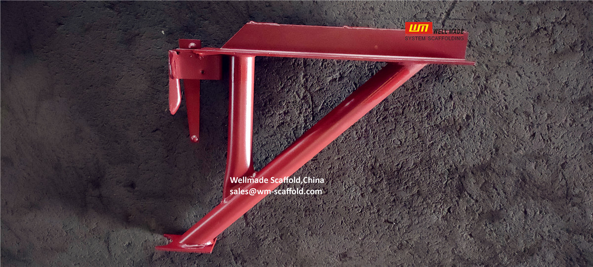 kwikstage scaffolding two board bracket painted finishing for side bracket platform support - wellmade quick stage system scaffolding parts AS1576 austrlian standards