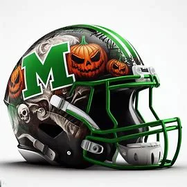 Marshall Thundering Herd Halloween Concept Helmets