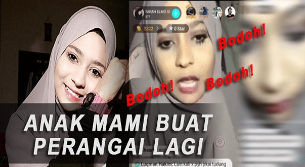 Lihat Video Farah Elmo Mencarut Lucah ‘Tanpa Henti’ Di Bigo Live