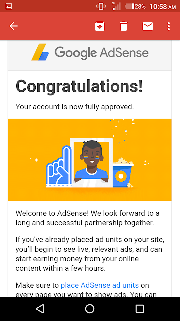 Imdishu AdSense approve email