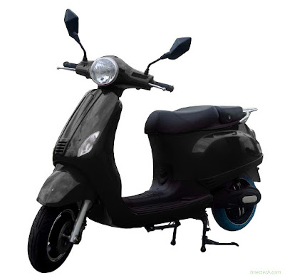 moto electrica negra modelo jazz