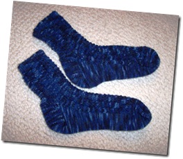 double eyelet rib socks