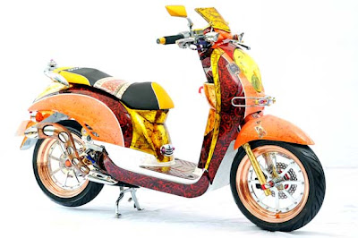 Modifikasi Honda Scoopy Batik | Modifikasi Scoopy Batik