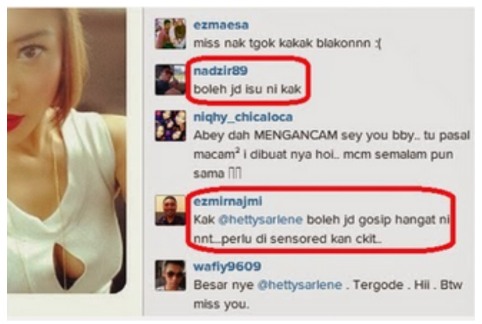 Media Haria: HETTY SARLENE PADAM GAMBAR INSTAGRAM AKIBAT 