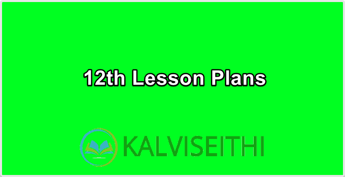 12th Lesson Plans