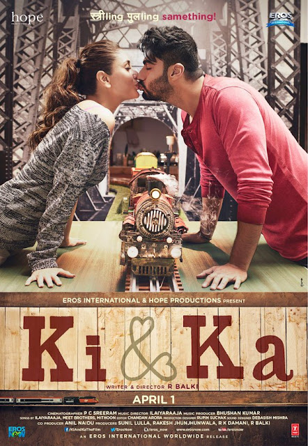 Ki & Ka, Movie Poster, starring Arjun and Kareena Kapoor, directed by R. Balki