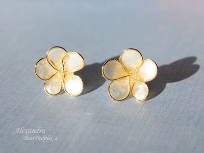 Forget Me Not Flower Post Stud Earrings by Alexandra BestPeopleCa