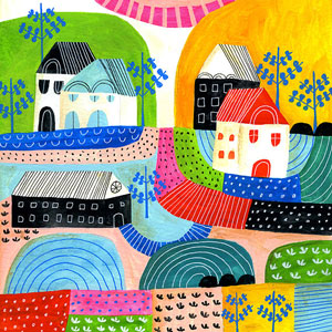 Lisa Congdon - Landscape Study art print on Etsy