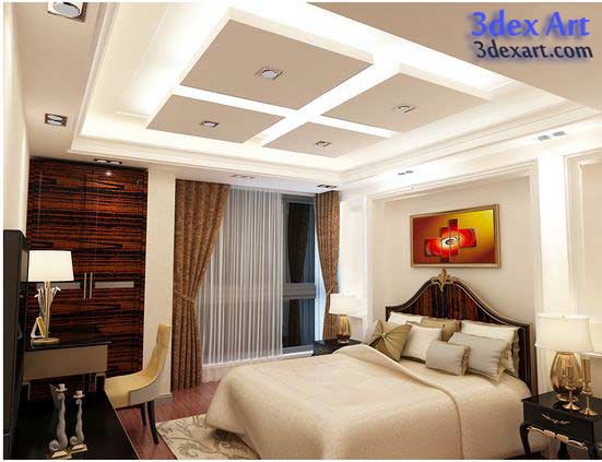 New false ceiling  designs  ideas  for bedroom  2019 with LED 