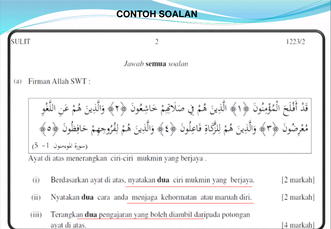 Tips Skor A Pendidikan Islam SPM 2019 - RUJUKAN SPM