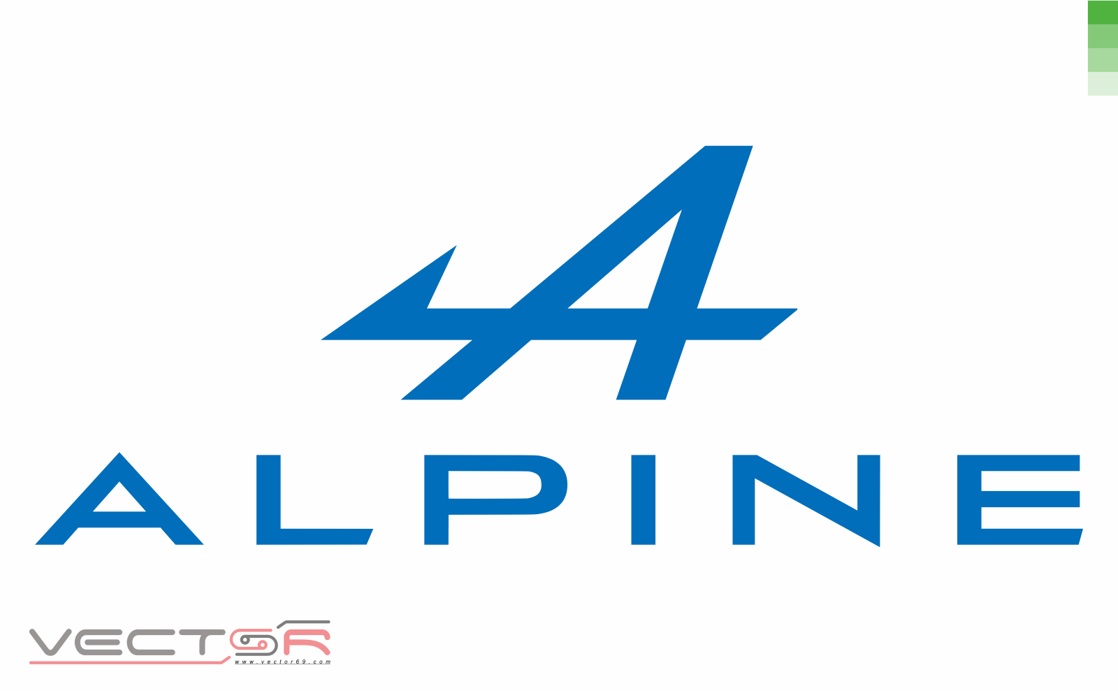 Alpine Cars Logo With Wordmark - Download Vector File CDR (CorelDraw)