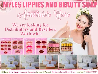 Sample Skin Soap and Lip Tint Tarpaulin Layout Design