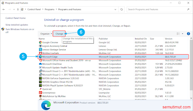 cara menonaktifkan microsoft edge di windows 10