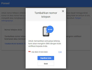 Cara Mengganti Nomor Verifikasi Gmail