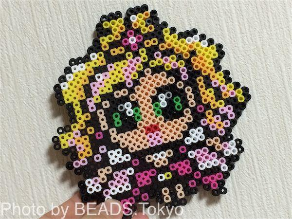 プリンセスプリキュアのキュアフローラ のアイロンビーズの図案の図案をつくっったよ Beads Tokyo