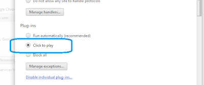 Plug-ins Option to enable click to play flash: Intelligent Computing