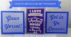 Line Art Tutorial with free files for sketch pens with Silhouette Cameo by Nadine Muir for Silhouette UK blog