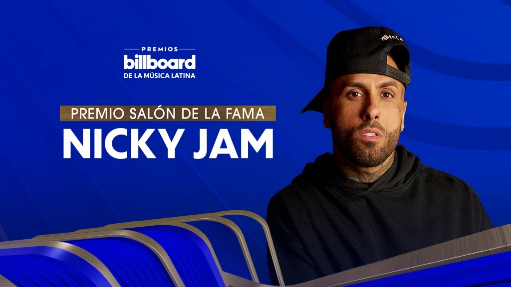  Nicky Jam recibirá el Premio Billboard Salón de la Fama