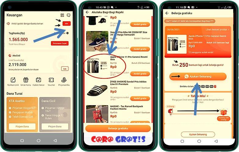 Ambil Gratis Barang Akulaku