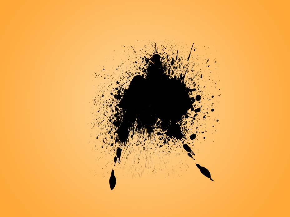 Image masking -  splatter brushes spray