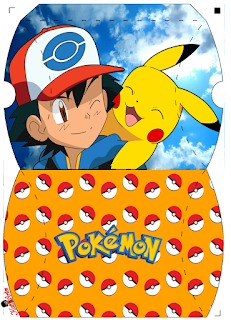 Pokemon Free Printable Pillow Boxes.