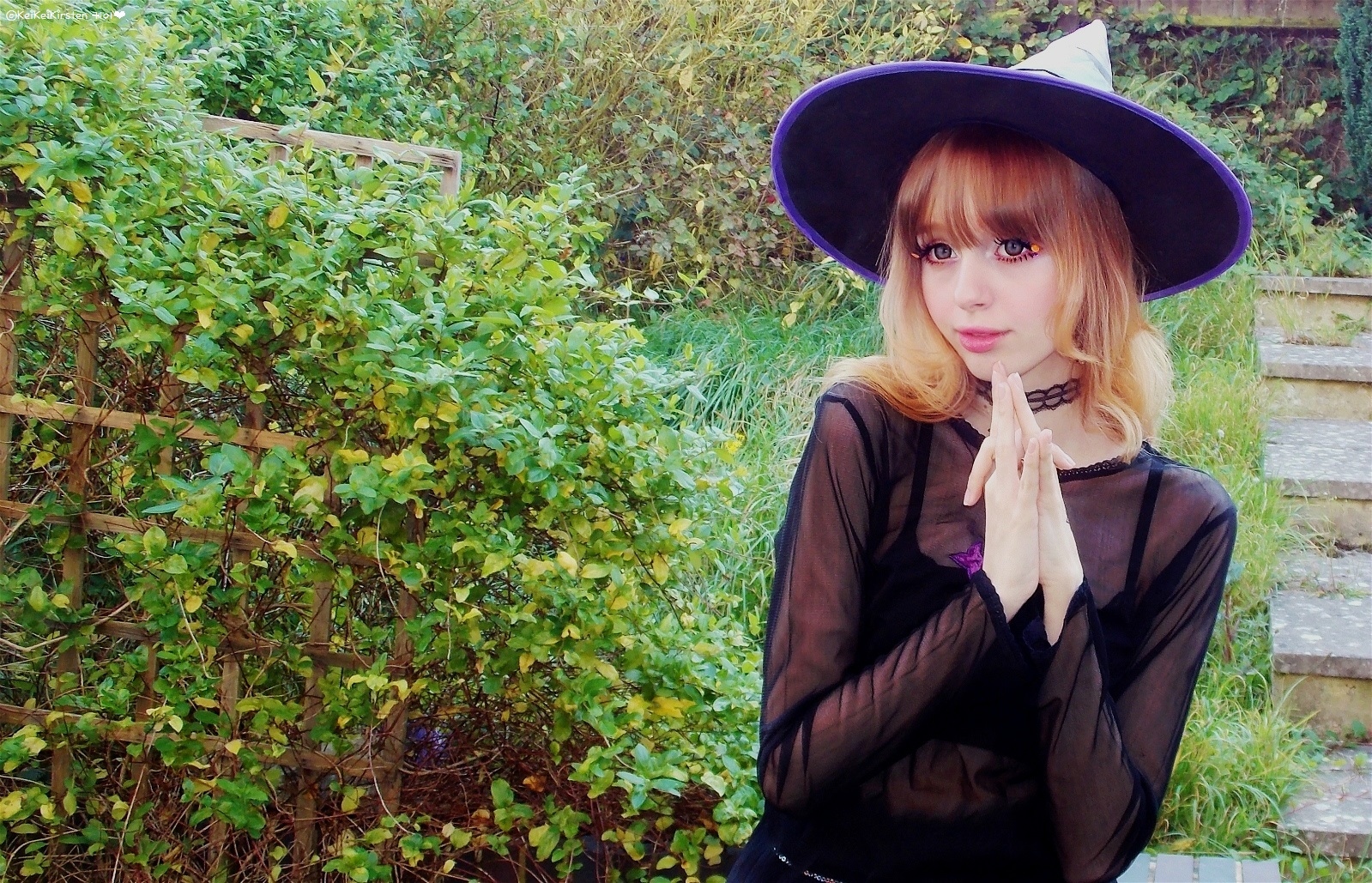 KeiKeiKirsten Cute Witch Halloween Makeup Tutorial