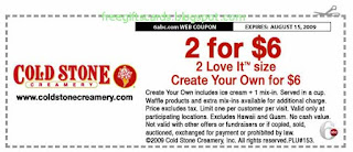 Free Printable Cold Stone Creamery Coupons