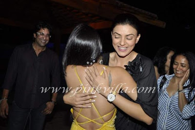 Sushmita Sen and Wasim Akram attend at Candice Pinto's birthday bash