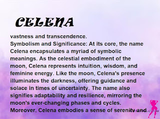 ▷ meaning of the name CELENA
