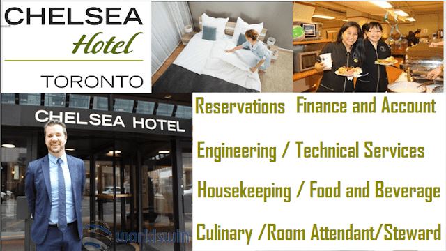 Chelsea hotel tronto job vacancies in canada