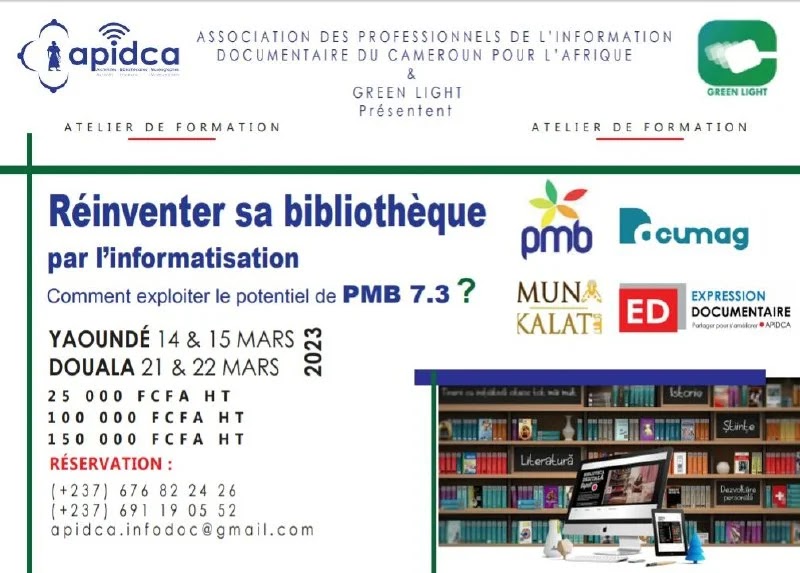 Formation APIDCA 2023: Réinventer sa bibliothèque par l'informatisation