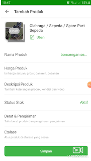 Mengisi Produk di Tokopedia