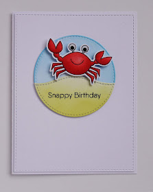 Handmade personalisable crab pun birthday card (image from Just Beclaws by MFT)