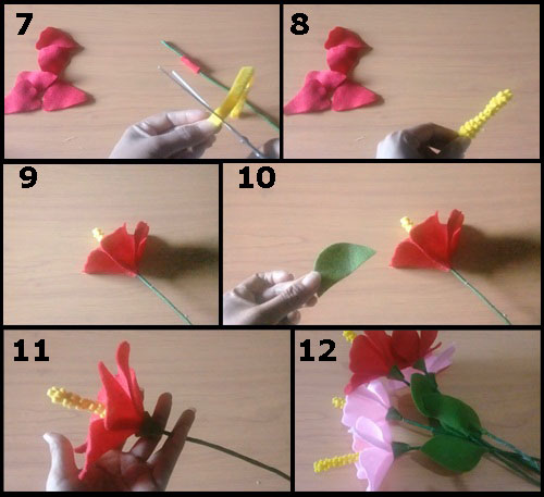 Ide Kreatif Membuat Bunga Cantik Bunga Sepatu dari Flanel