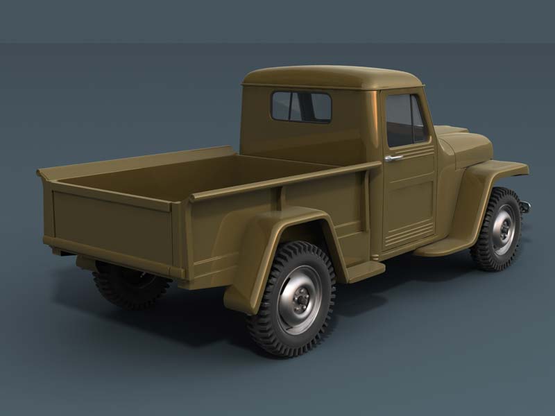 Marcadores 1959 3D pickup Willys