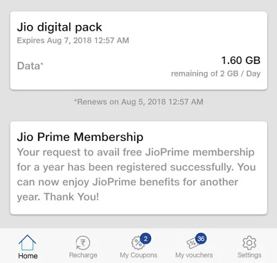 Jio Digital Pack is Now Offering 2GB of 4G Data Per Day to Users Till August 6