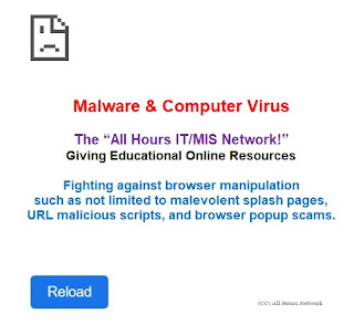Info Image Fighting against browser manipulation, malevolent splash pages,  URL malicious scripts & browser popup scams.