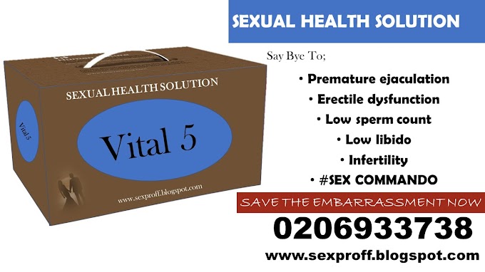 SEXUAL HEALTH SOLUTION (Erectile Dysfunction, Premature Ejaculation, Low Libido etc.) VITAL 5