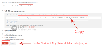 Cara Daftar Blog ke Google Webmaster Tools 2018 Terbaru + Gambar Tutorial